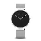 Bering 14539-002 Polshorloge Unisex Kwarts Zwart Saffierglas Staal 39mm 5 ATM