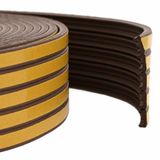 vidaXL Zelfklevende raamdichting Bruin 15 x 8 mm 50 m EPDM-schuin