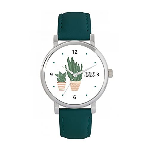 Toff London Roze potplanten horloge - 5059656808688