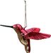Uniplant Kerstbal kolibrie rood 9,5x3 cm