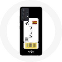 Maniacase Etui voor Samsung Galaxy A13 5G Air ticket Madrid Spanje