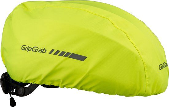 GripGrab Waterproof Helmet Cover - Hi-Vis Yellow - One Size