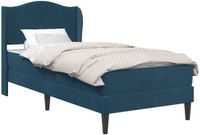 vidaXL Bedframe met hoofdeinde Blauw 100 x 200 cm Fluweel