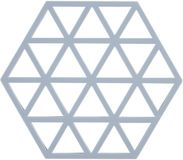 Zone Denmark Pannenonderzetter Triangles – Onderzetters Pannen – Hittebestendig tot 250°C – Vaatwasserbestendig – Siliconen – 16 × 14 × 0,9 cm – Sky