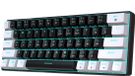 HXSJ V900 - Bedrade Gaming Toetsenbord - Mechanisch - Blue Switch - 61 Keys - QWERTY Toetsenborden - Zwart wit