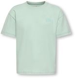 ONLY KIDS ONLY KOGhelen T-shirt Aqua Foam Biologisch katoen Maat 110/116