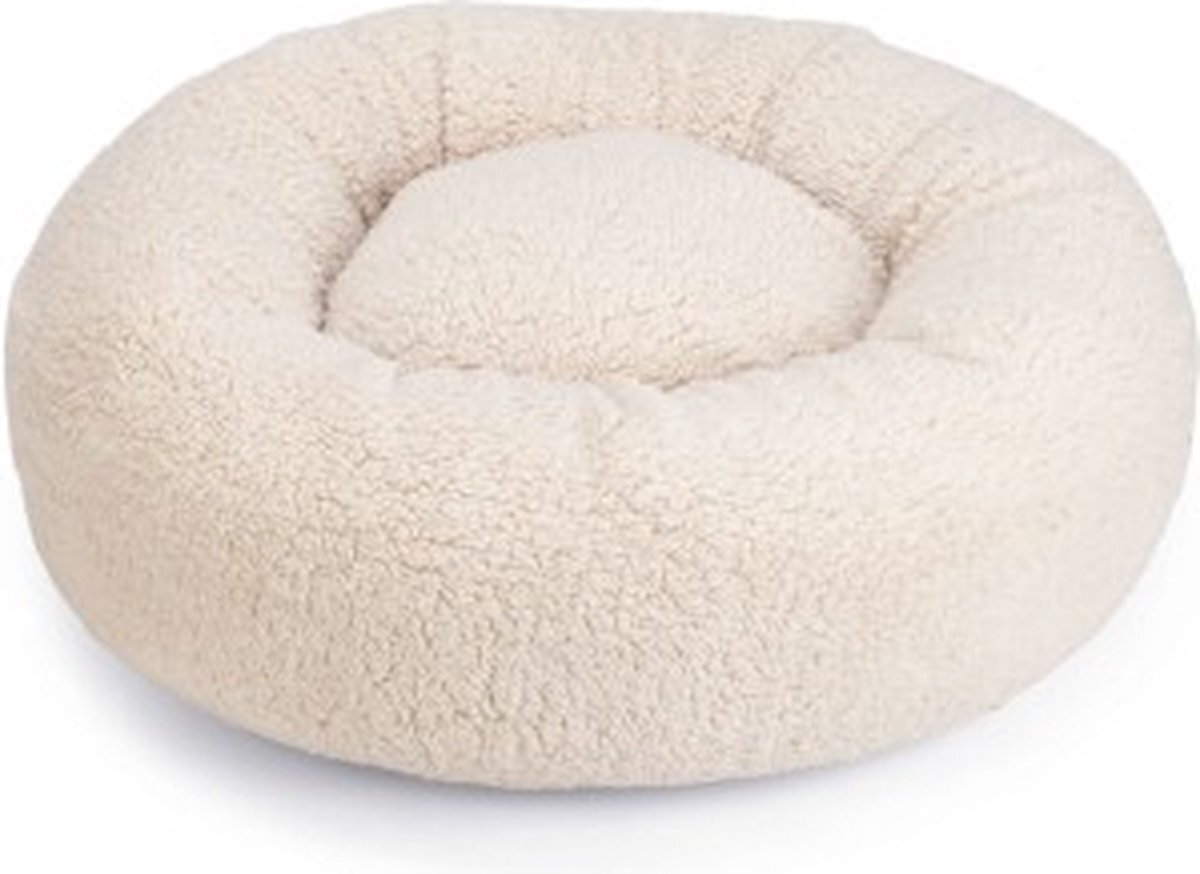 Beeztees Memory Foam Jaxx - Hondenmand - Pluche - Beige - 50x50x20 cm beige