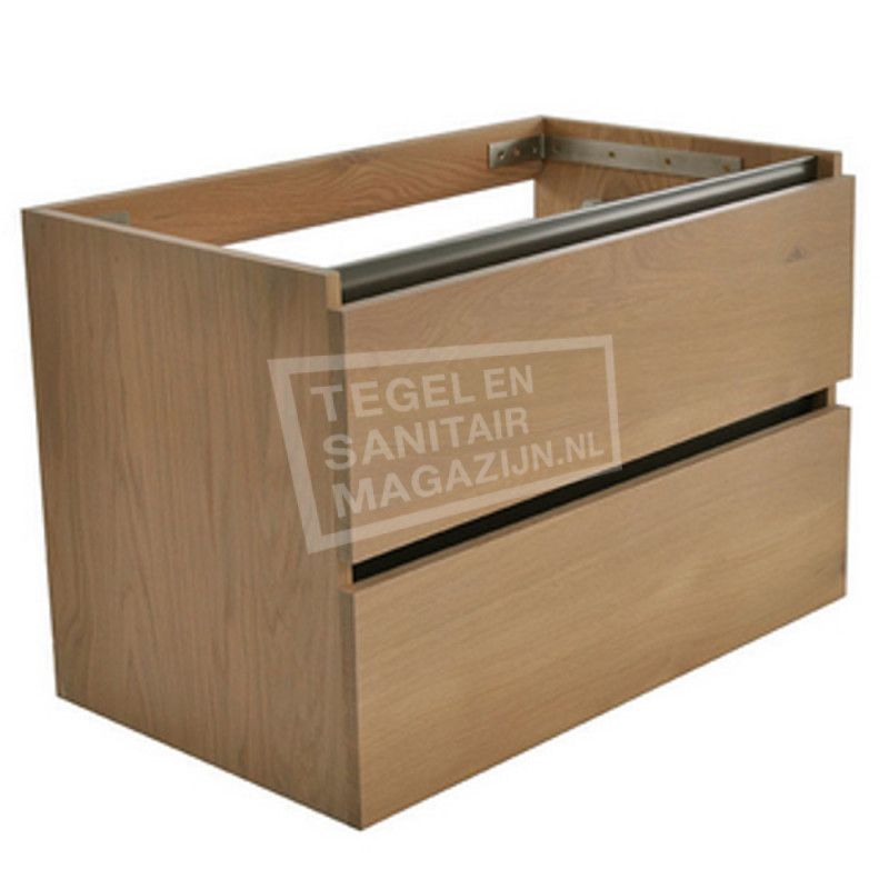Wiesbaden Badkamermeubel Onderkast Vision OAK 100x46x53cm Eiken Softclose