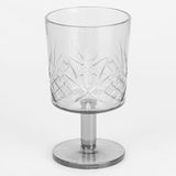 Villa d'Este Home Tivoli Set van 6 champagneglazen 340 ml van acryl, oppervlak bewerkt, transparant, modieus