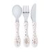 Lässig Toddler Cutlery Set White ABS, Metal, Tiny Farmer, 3 Pieces
