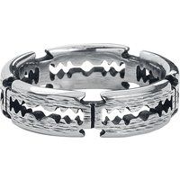 etNox hard and heavy Ring - Razorblades - voor Mannen - zilverkleurig