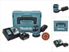 Makita DBO 180 RT1J 18 V 125 mm accu excentrische schuurmachine + 1x oplaadbare accu 5.0 Ah + lader + 50x K 320 schuurpapier + Makpac