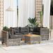 Prolenta Maison Exclusive - Ensemble de salon de jardin 6 pièces avec coussins, gris, rotin synthétique