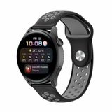 By Qubix Qubix Garmin Venu 4 45mm Sport Edition Siliconen band Zwart + grijs Smartwatch bandje 22mm