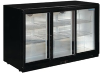 Polar Barkoeling | 3 schuifdeuren | zwart | 330L |90x135x52cm