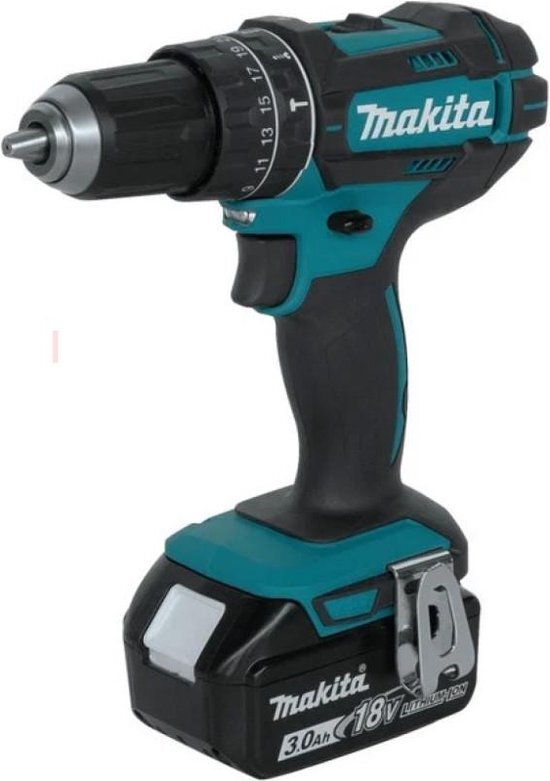 Makita DHP482RFJ klopboor-/schroefmachine set 18V 2x 3,0Ah