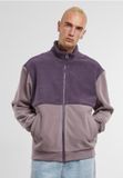Urban Classics Colour Block Polar Fleece Jacket - S - Paars