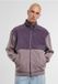 Urban Classics Colour Block Polar Fleece Jacket - S - Paars