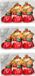 Inge-glas Inge's Christmas Decor Gmbh 12x stuks kunststof kersthangers engeltjes rood 8 cm kerstornamenten