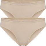 FALKE Daily Comfort Multipack ademend katoen broek van onderlaag dames beige - maat M