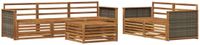 vidaXL - Bankenset - 6-delig - Naturel - Massief Acacia Hout