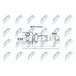NTY Gelenksatz Antriebswelle Avant Gauche Côté Roue pour FORD MONDEO IV Turnier (BA7) NPW-FR-022