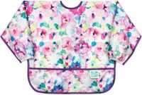Bumkins - Sleeved Bib Baby Mouwslab – Waterdichte Knoeislab met Mouwen en Opvangbakje – Comfortabele Wasbare Peuterslab – 6 tot 24 maanden – Watercolor