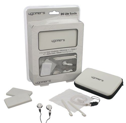 4 Gamers White Accessory Bundle for DS Lite/DSi (Nintendo DS)