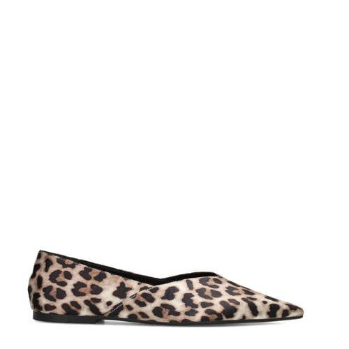 POSH by Poelman Feline loafers met panterprint beige/zwart