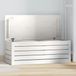 vidaXL Opbergbox wit 89x36,5x33 cm massief grenenhout