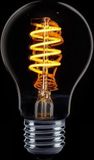 ETH Expo ETH A60 standaard Filament spiraal LED 4w E27 240v 2200k dimbaar Titanium/smoke glas