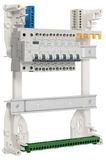 Siemens – bord 2 rijen vooraf uitgerust 1 scheidingsschakelaar, diff. 40 A type AC + 6 stroomonderbrekers