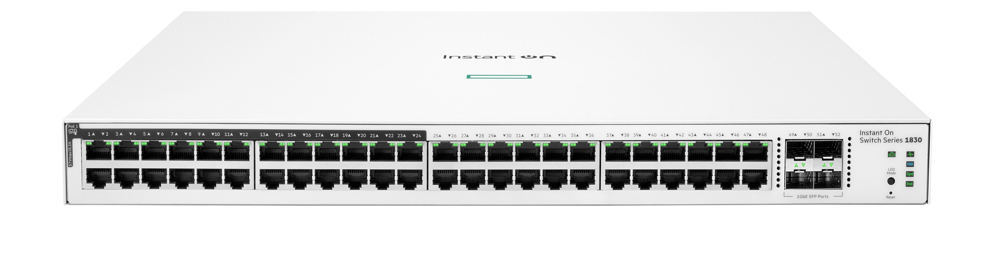 HPE Aruba Instant On 1830 48-Port Gigabit Ethernet PoE+ Switch with 4 SFP Slots - Managed