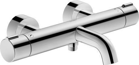 Duravit C.1 Thermostatic Bath Mixer for Exposed Installation - Chrome