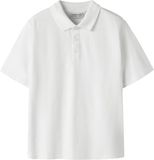 NAME IT Jongens Polo NKMKALLY SS NREG POLO NOOS - Wit - Maat 122/128