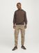 JACK & JONES Kane Noah Cuffed Cargo loose fit - heren cargo broek - camel bruin