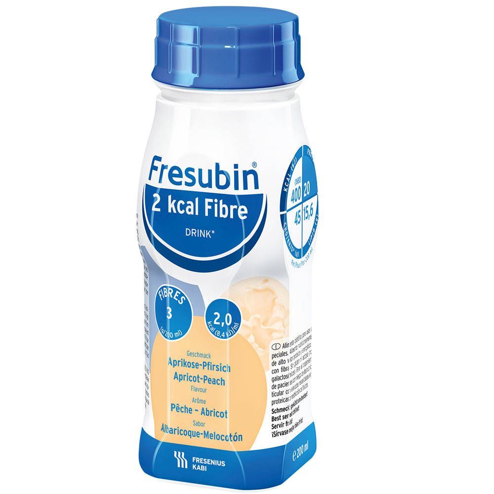 Fresubin Fresubin 2kcal Fibre Drink Abrikoos/Perzik 4x200 ml