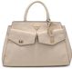 GUESS Blake Girlfriend Satchel Bone Logo beige Handtas