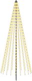 vidaXL LED Kerstboom 235 cm Warmwit Zwart