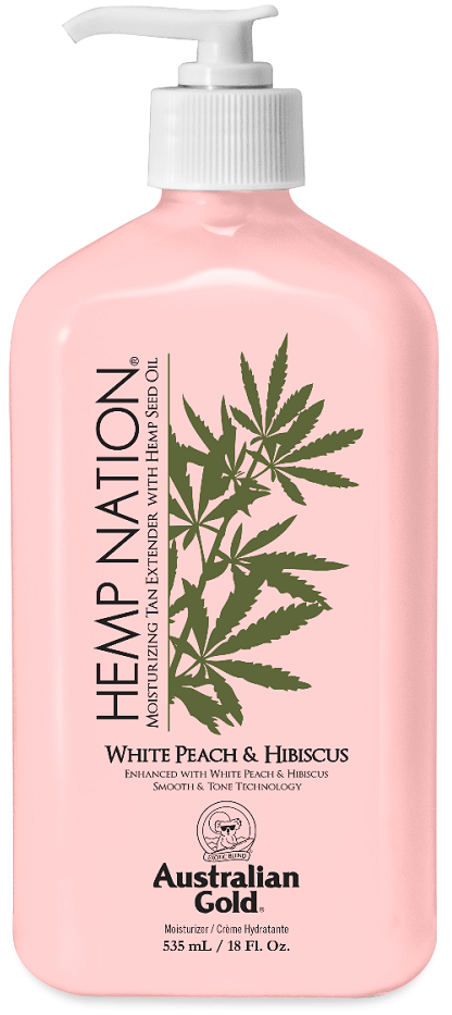 Australian Gold Hemp Nation White Peach & Hibiscus Lotion