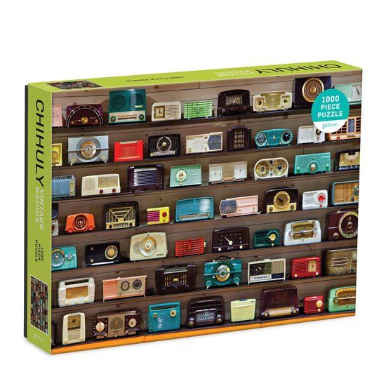 Galison Chihuly Vintage Radios 1000 Piece Puzzle
