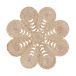 Dixie Set de Table Elin anemone Ø40 cm Naturel