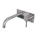 Brauer Chrome Carving Inbouw Wastafelmengkraan met Gebogen Uitloop en Afdekplaat Model A1 Chroom