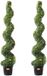 VEVOR Kunstmatige Buxusvormige Boom, 152 Cm Hoog (2 Stuks), Spiraalvormige Kunstmatige Vormbomen, Kunstplant met Extra Bladeren, Pot En Kleine Decoratie, Uv-Bestendige Groene Set voor Binnen- En Buitenhuisdecoratie