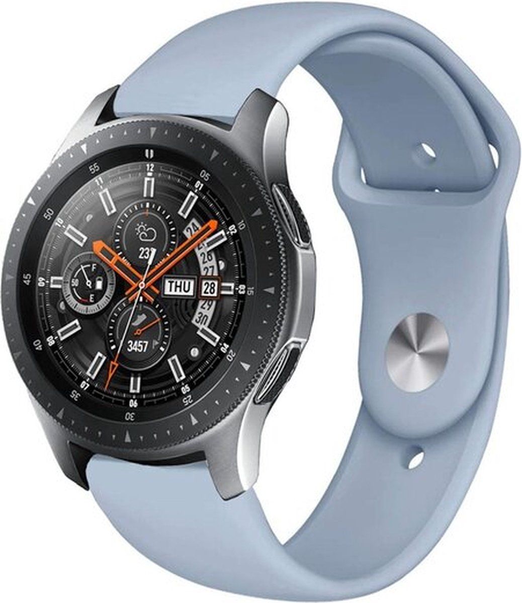 By Qubix Qubix Garmin Venu 2 - Rubberen sportband - Lichtblauw - rubber