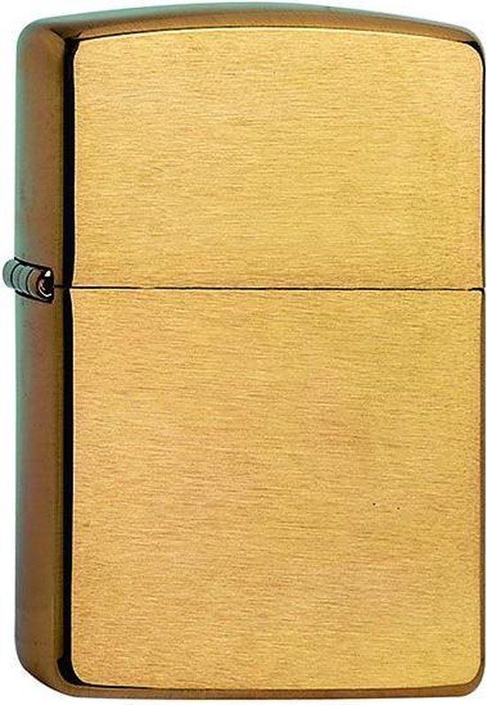 Zippo Aansteker Brushed Brass - Goudkleurig - Gas - Navulbaar
