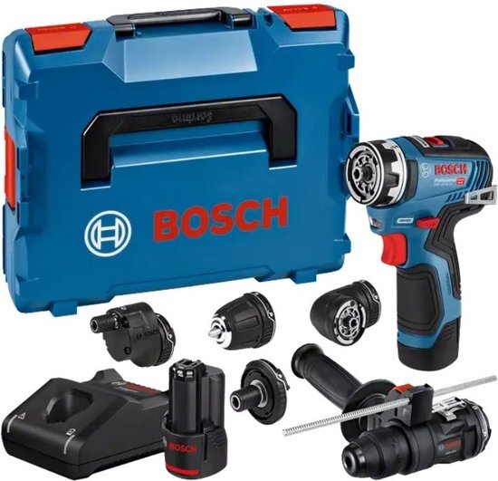 Bosch GSR 12V-35 FC Accu Schroefboormachine 12V 3.0Ah + adapter in L-BOXX - 06019H3008