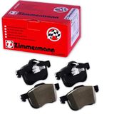 Zimmermann 23073.190.1 remblokken voor incl. demping | Compatibel met: VOLVO S60 I, S80 I, V70 I, V70 II, XC70 I Cross Country