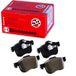 Zimmermann 23073.190.1 remblokken voor incl. demping | Compatibel met: VOLVO S60 I, S80 I, V70 I, V70 II, XC70 I Cross Country
