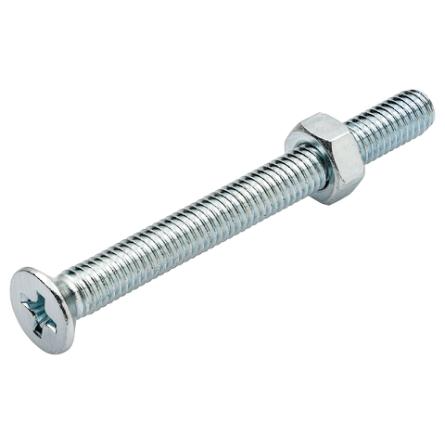 Homefix Metaalschroef Vz Pk PH2 + Moer M5X50 | 10 stuks - 6701.50.00160
